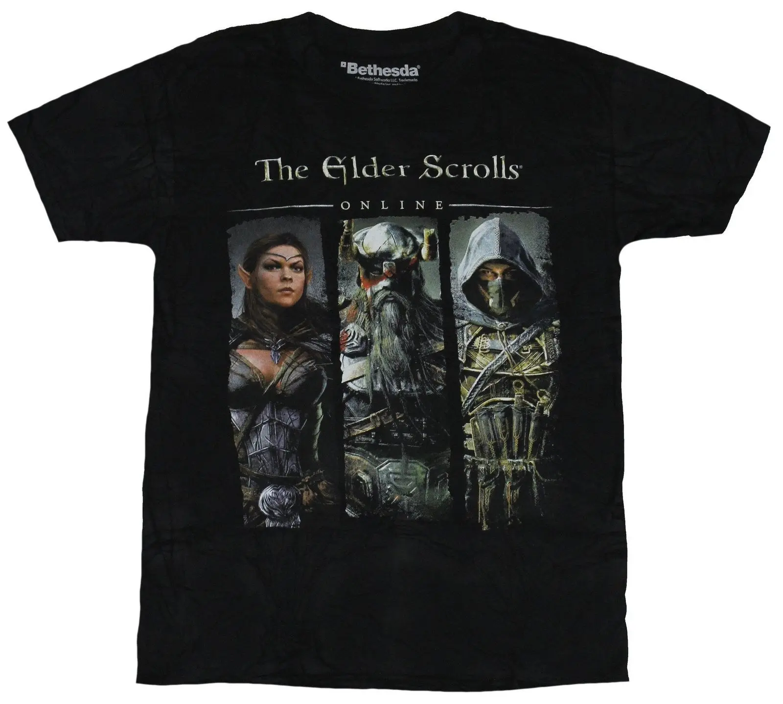 Мужская футболка с тройной коробкой The Elder Scrolls крутая Повседневная унисекс