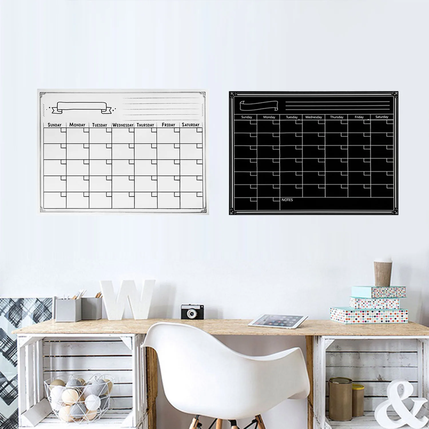 Многоразовая Магнитная сухая стирающая холодильник календарь ежемесячный планировщик доска с ручкой ластик для домашнего офиса 40x30 см