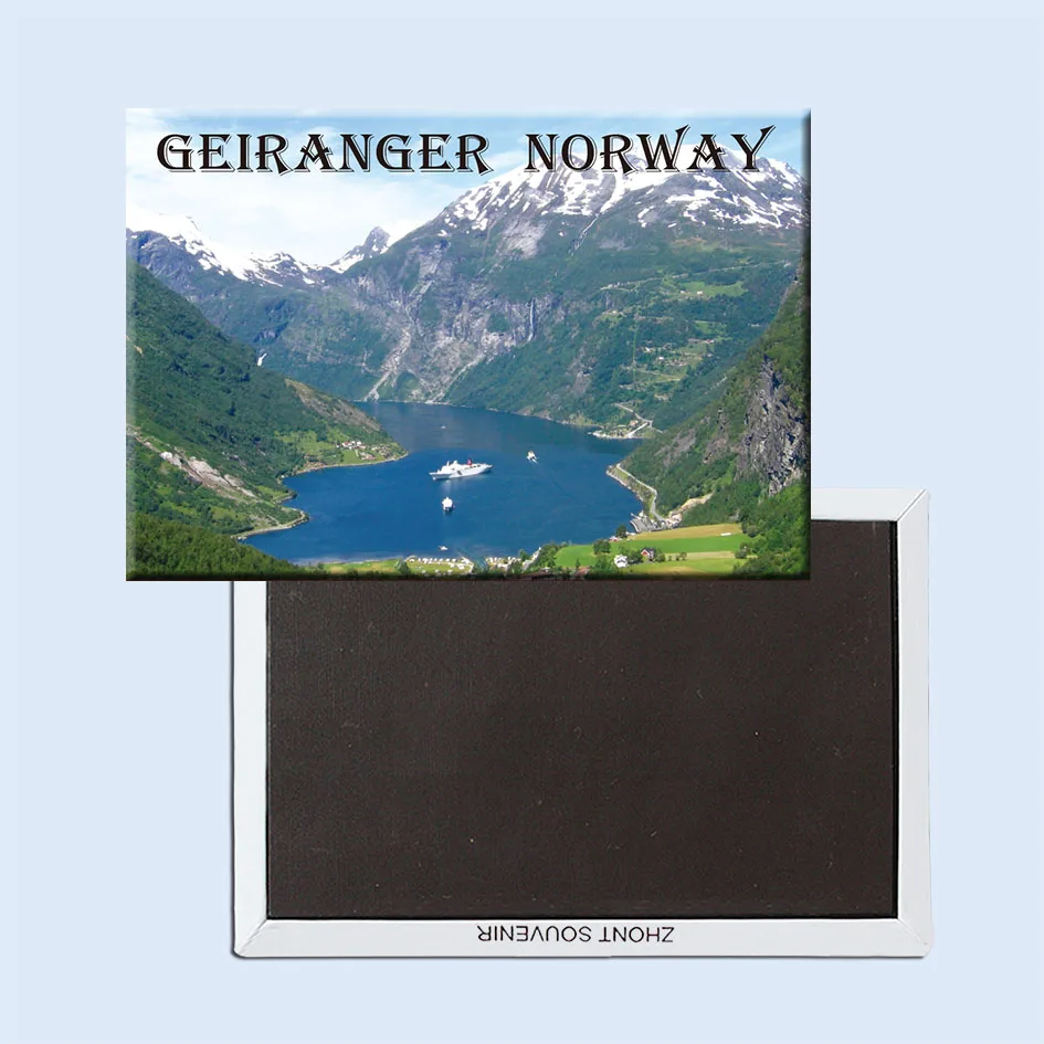 Geiranger-Fjord-норвежские магниты на холодильник 21510 натуральный регион