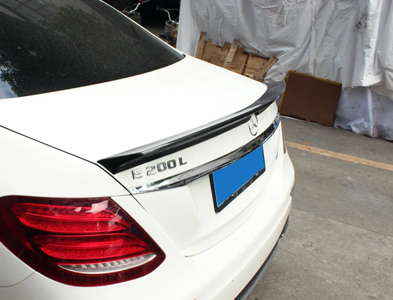 Углеродное волокно задний спойлер хвост крыло для Mercedes E Class W213-Настоящее 4 Двери Седан