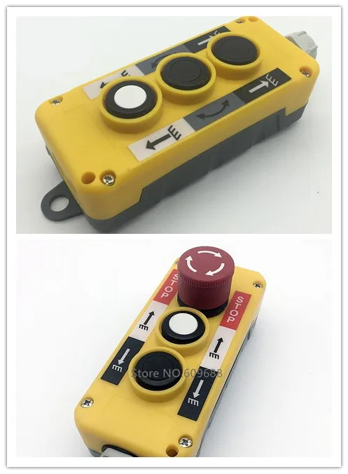 

COP Automobile tail plate lifting Push Button Switch,for Hoist Crane Control Pendant Controller