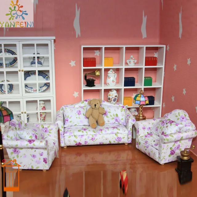 1 12 Dollhouse Meja Ruang Tamu Sofa Furniture Boneka Play Armchair 1 12 Dollhouse Meja Ruang Tamu Sofa Furniture Boneka Play Armchair Toys 8 Pcs