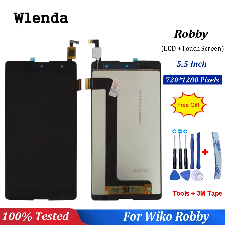 

For Wiko S-Kool Wiko Robby LCD Display+Touch Screen Digitizer Assembly Replacement +Tools