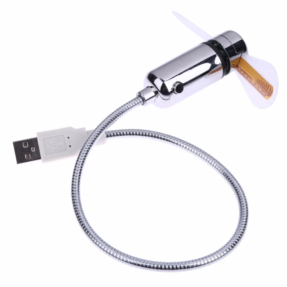 Новый Прочный Регулируемый USB Гаджет Мини Гибкие СВЕТОДИОДНЫЕ Свет вентилятор