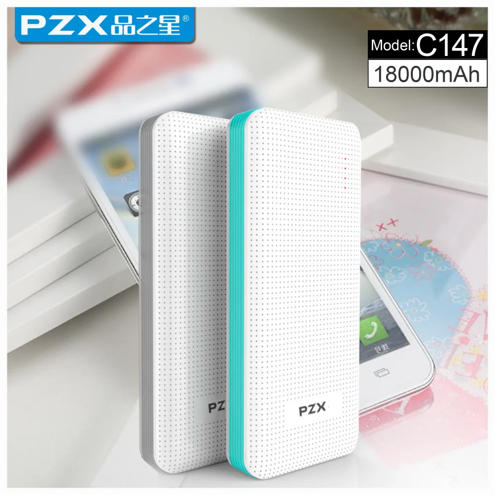 Pzx C147 Big Power Bank 000mah Good Quality Plastic Safe Portale Charge External Battery With Led Light Battery Powered Bluetooth Receiver Battery Aegbattery Powered Motion Detector Aliexpress