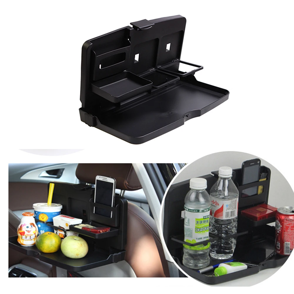 

Car Folding Multifunction Cup Seat Back Table Auto Holder Storage Travel Dining Tray Baby Drink Portable Bracket Car Accessories