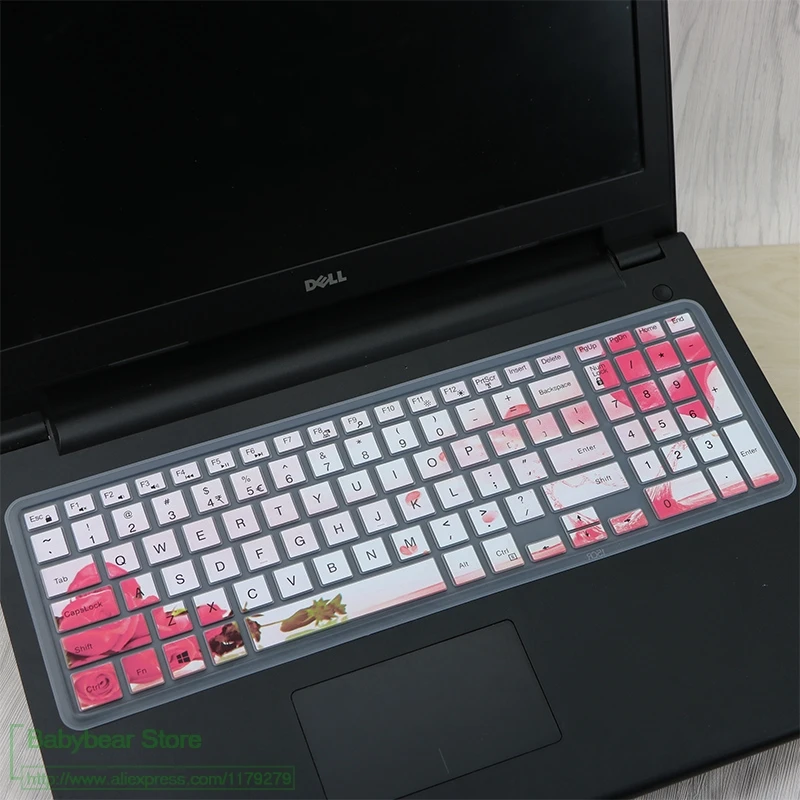 Силиконовый чехол для клавиатуры ноутбука Dell Inspiron Vostro 15 3000 Series 6 5000 7000 2016 2017 |