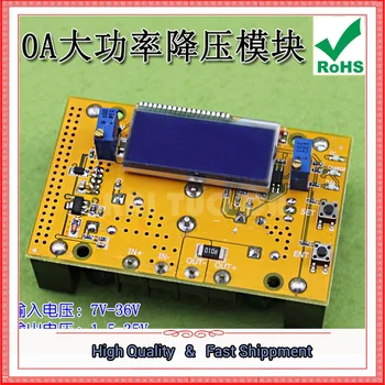 

10A DC high-power adjustable step-down buck power supply module constant voltage current LCD current display board 0.15KG