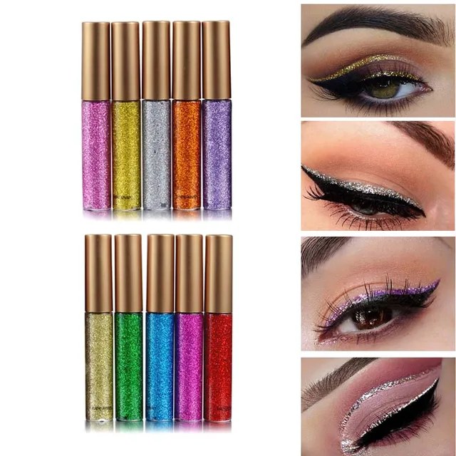 Buy Glitter Eyeliner 10pcs Set Shimmer Eye Makeup