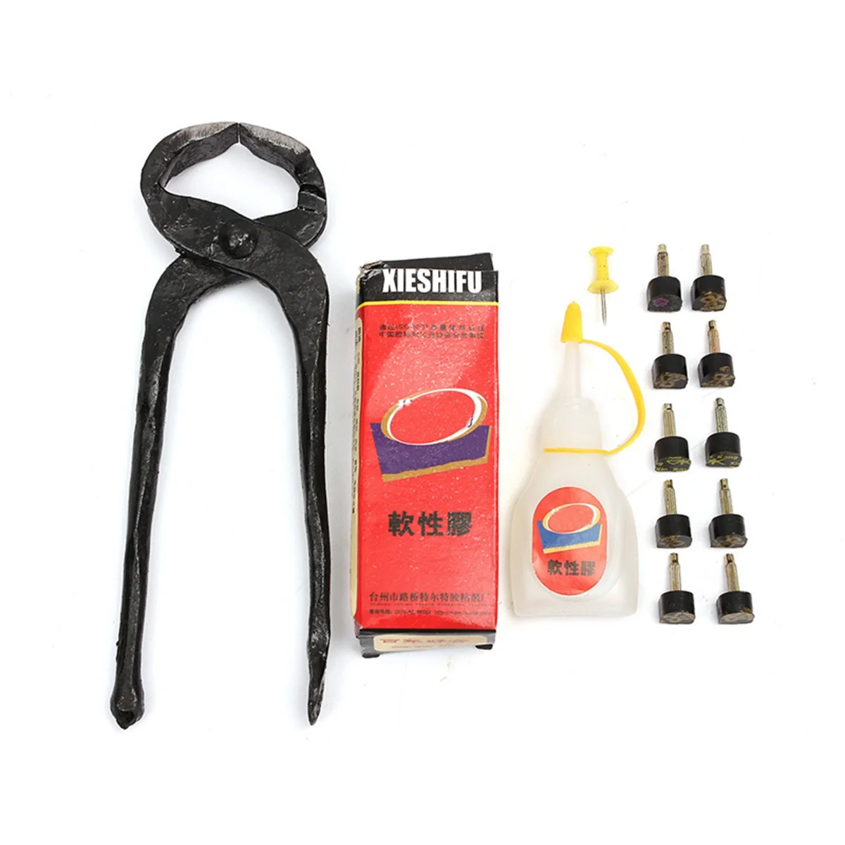 

1 Set New Arrival Useful High Heel Dowel Stiletto Shoe Remove Pliers Black Repair Iron Tool With Adhesive