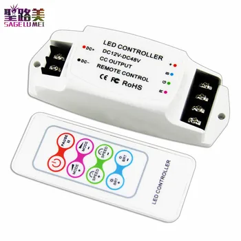 

BC-361-CC Led CC RGB Strip Controller DC12V-48V 350mA 700mA constant current Output RF remote Wireless RGB Dimmer for LED Lamp