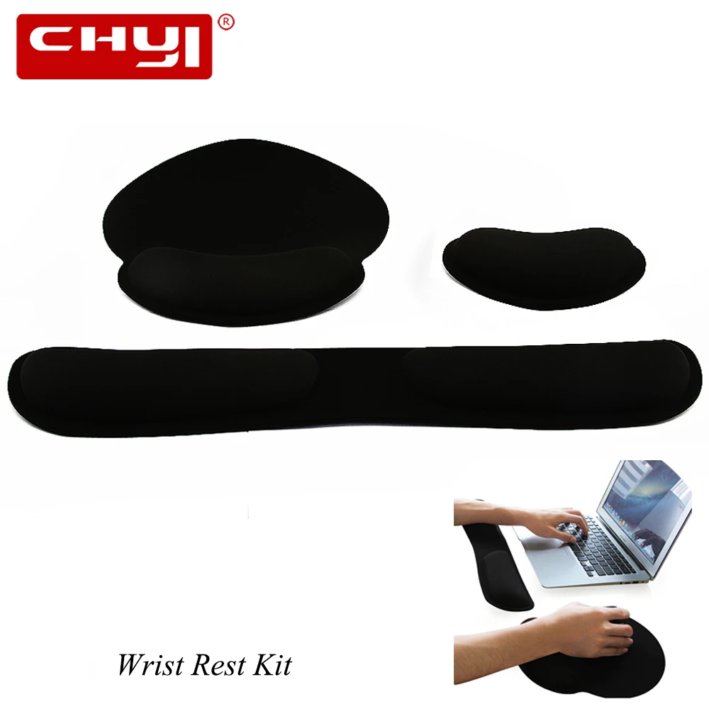 

2 in 1 Memory Foam Wrist Rest Pad Computer Keyboard Mouse Pad Game Gamer Mouse pad Silica Gel Mice Mat for Working Gaming Laptop