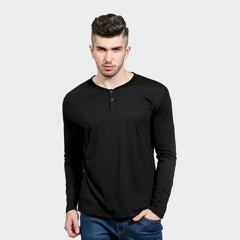 Solid Color T Shirt Men 2017 Brand New Mens T Shirts Long Sleeve O Neck ...