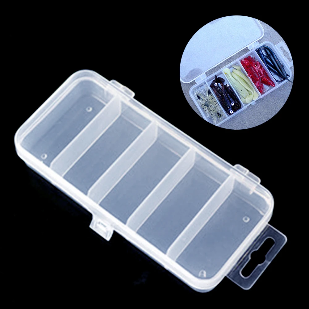 

Transparent Fishing Lure Bait Tackle Boxes Fish Lure Hooks Bait Fishing Accessories Tool Case Storage Organizer Container #326