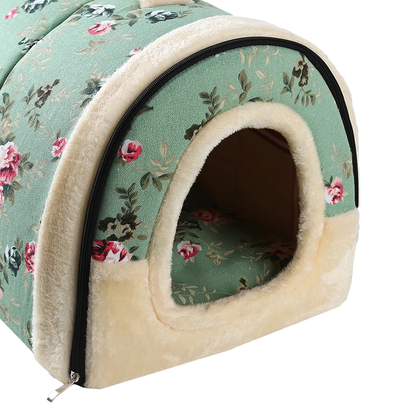 Pet Bed Dog House Foldable Kennel Nest With Mat Cat Bed House For Small Medium Dogs Travel Pet Bed Bag Product Pet Gift