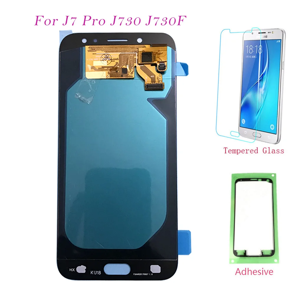 AMOLED ЖК-экран для Samsung Galaxy J7 J730 Pro 2017 J730F J730FM сенсорный экран дигитайзер ЖК-дисплей |