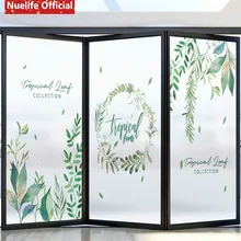 Гирлянда лист шаблон электростатического пленка «замороженное стекло» гостиная спальня ванная комната для детей детский сад солнцезащитный крем оконная пленка