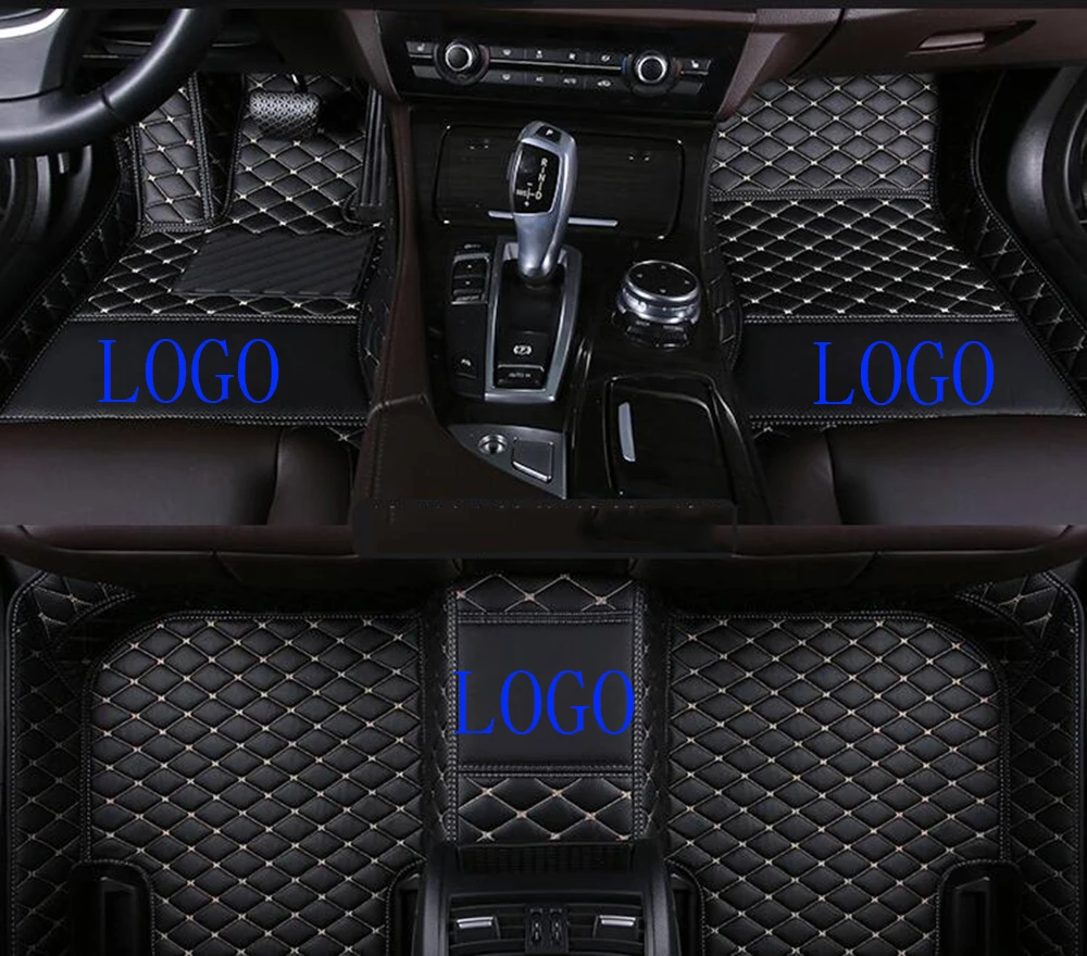 

Fit for Infiniti g series hard top Sportscar 2007-2013 rug car accessories+logo Leather Car Floor Auto Mats