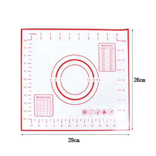 Антипригарные силиконовые коврики для выпечки лайнеры для катания торта Cuttinig для теста и помадки коврик кондитерский Лист Аксессуары принадлежности товары - Цвет: S