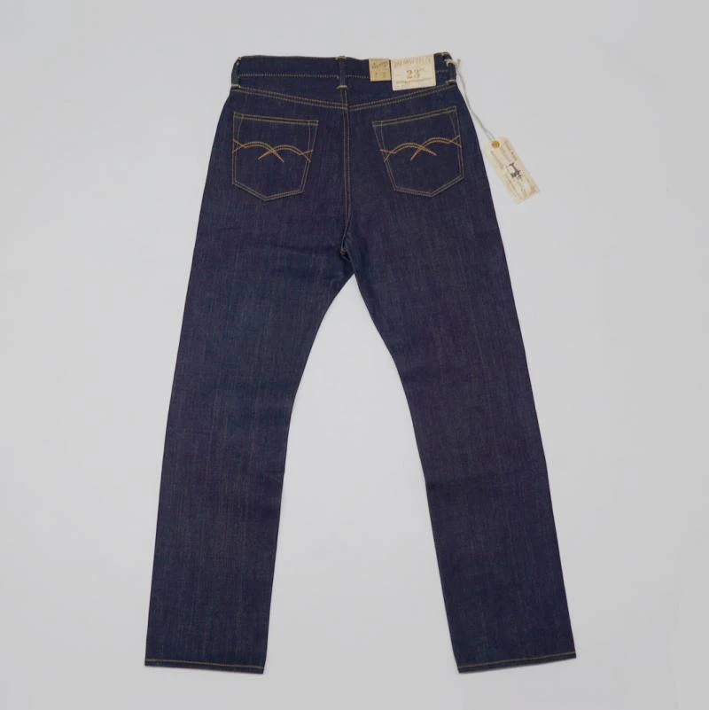 BOB DONG 23 унции мужские джинсы красная линия Selvage джинсовые брюки Slim Fit прямые ноги