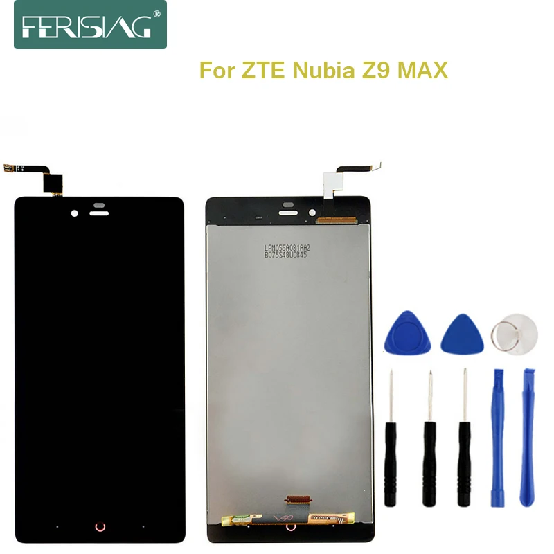 Ferising 100% AAA LCD Display For ZTE Nubia Z9 Max NX510J NX512J Replacement Touch Screen Digitizer Assembly + Tool Kits | Мобильные