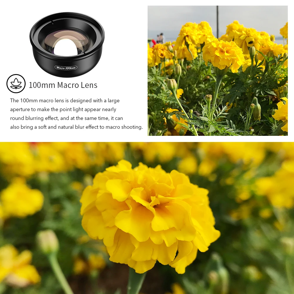 Apexel 100mm Super Macro Phone Camera Lens Hd Optic 10x Macro Lens Mobile Camcorder For Iphone X Xs Samsung All Smartphone Camcorder Lenses Aliexpress