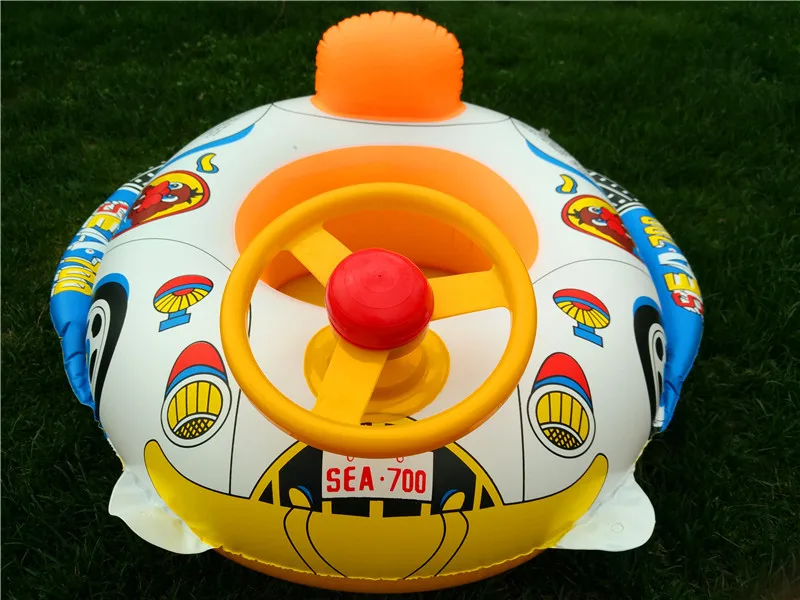 Для детей ins надувной плот Детские плавание плавать кольцо самолета автомобилей Лодка игры float игрушки ребенок летние водонепроницаемые
