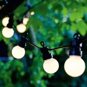 

10leds 20leds G50 Festoon Led Globe Bulb String Lights Outdoor Waterproof LED ball string garland for Wedding Backyard Patio