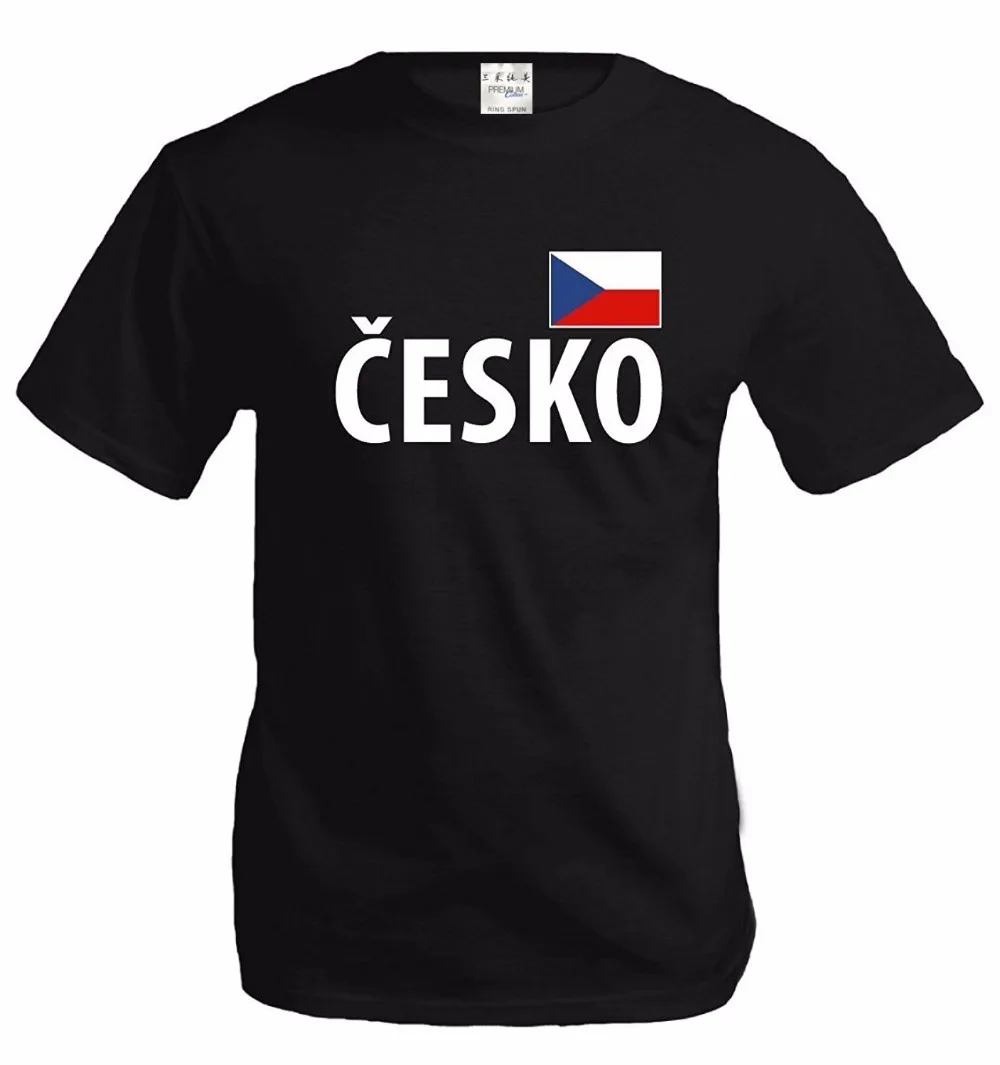 

New 2019 Funny High Quality Personality Short Sleeves 100% Cotton Czech Republic Tshirt Tops Summer Cool Funny T-Shirt