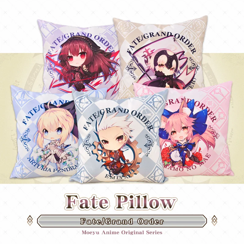 

Anime Game Fate/Grand Order Hugging Body Pillow With Filling 45*45cm Saber Lily Archer Alter Tamamo no Mae Square Cushion