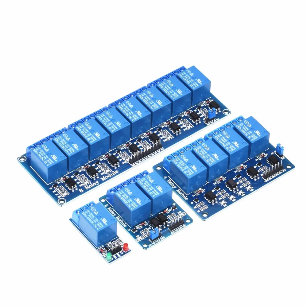 

1 2 4 8 Channel 5V Relay Module Low level for SCM Household Appliance Control For Arduino 1/2/4/8 Relay 5V module