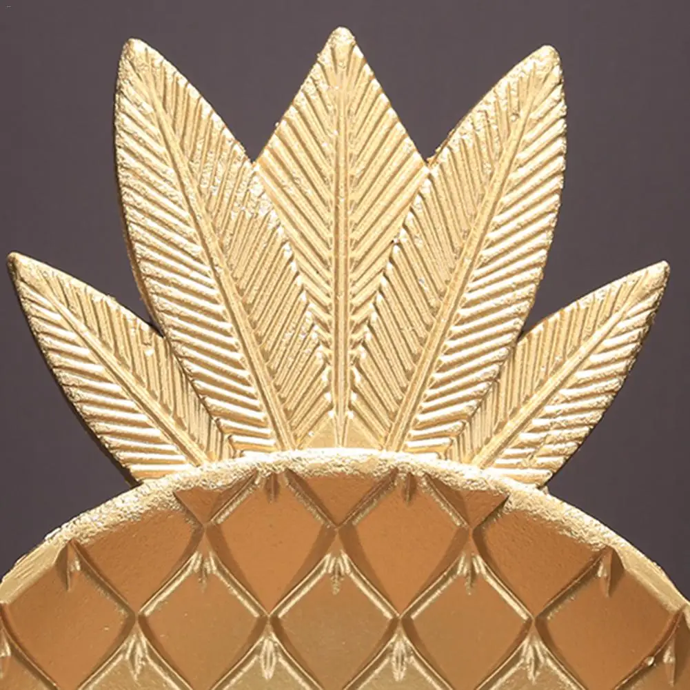 Простой скандинавский стиль деревянный золотой поднос лист ананаса форма закуски фруктовая чаша деревянный поднос для хранения