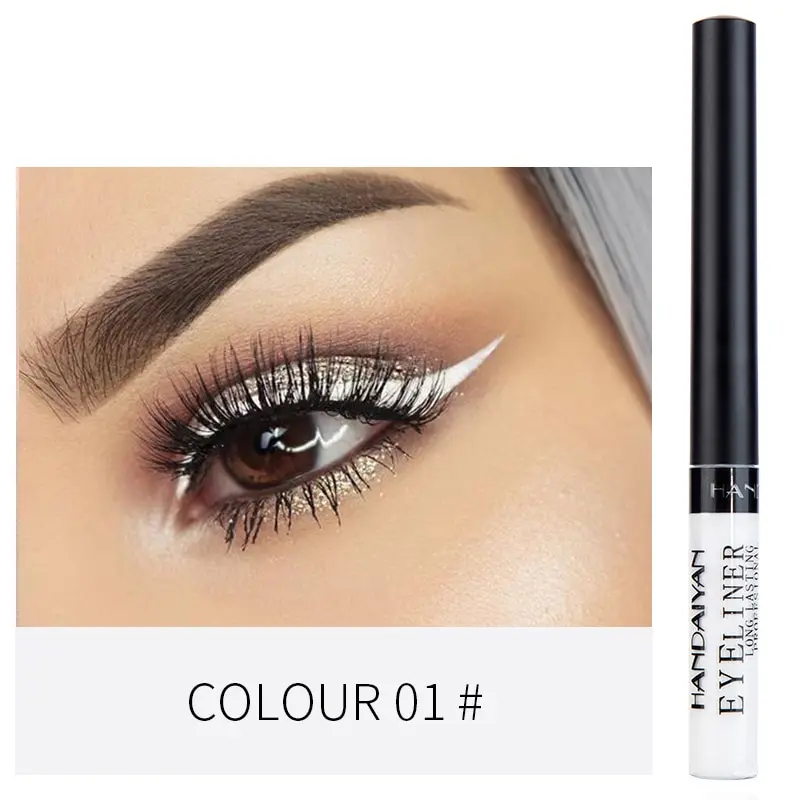 

HANDAIYUAN Eyeliner 12 Color Pencil for Eyes Liquid Shadows Eyeliner Makeup Matte Glitter EyeLiner Cosmetics Women Eye Pencil
