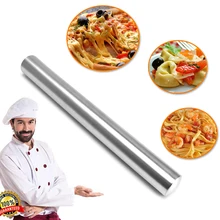 Вертлюги Из Нержавеющей Стали булавка не липкий ролик клецки печенье с мастикой украшения торта Скалки для пиццы Кондитерская выпечка инструмент