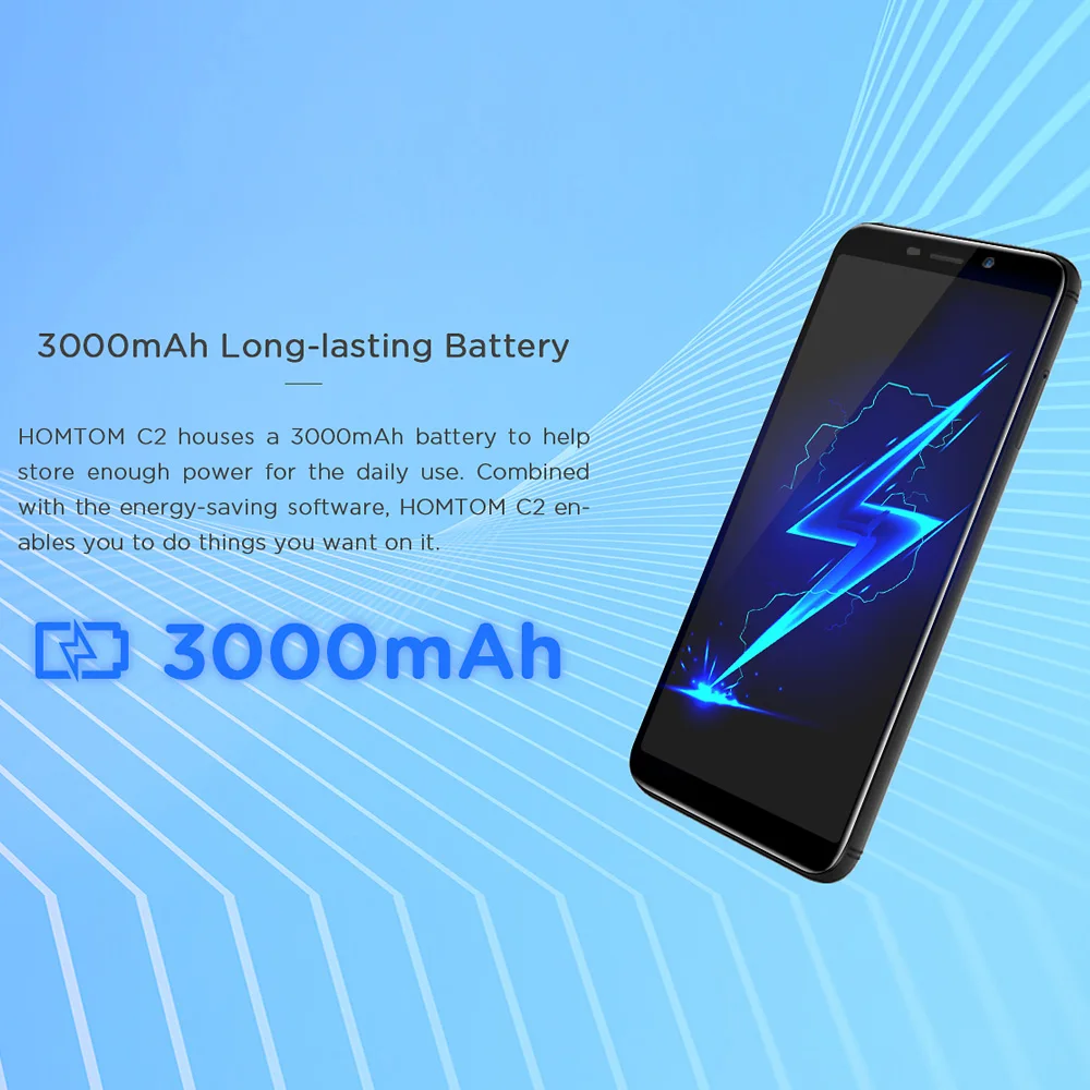 HOMTOM C2, 4G, 5,5 дюйма, 2 ГБ, 16 ГБ, Android 8,1, 13 МП, две камеры заднего вида, 3000 мАч, 18:9 Безель, мобильные телефоны, смартфон с функцией распознавания лица