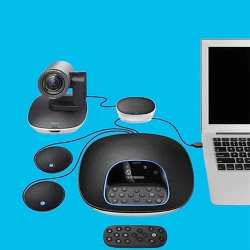 Logitech CC3500e комплект для видеоконференции с расширенными микрофонами HD 1080p камерой