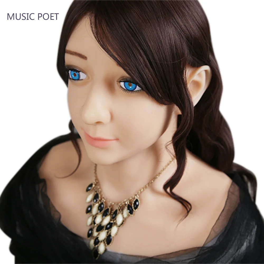 

MUSIC POET Silicone mask female Goddess Alice female face mask with light makeup for crossdresser Masquerade Hide facial scar