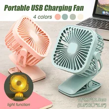 Портативный охлаждающий мини-usb вентилятор с 2 скоростями, 360 градусов, ПОЛНОСТЬЮ Вращающийся перезаряжаемый воздушный вентилятор, заряжаемый через USB Настольный вентилятор с зажимом