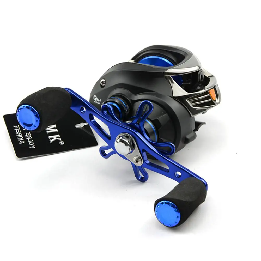 

Left Right Hand Fishing Reel Sea Baitcasting Fishing Reels 6.3:1 Bait Casting Reel Centrifugal Brake Anti-backlash