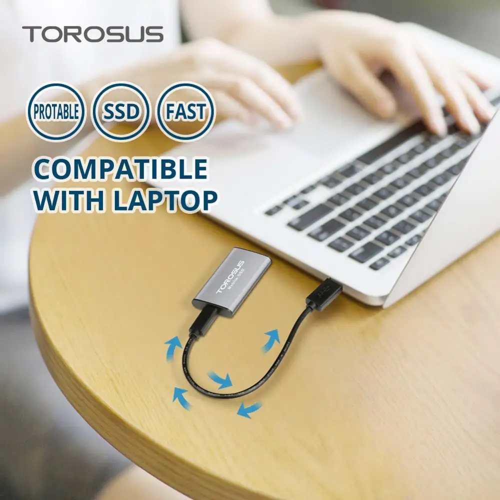 TOROSUS 500 Гб SSD Внешний жесткий диск Портативный SSD USB 3,0 1," Тип C внешний твердотельный накопитель для ноутбука телефон