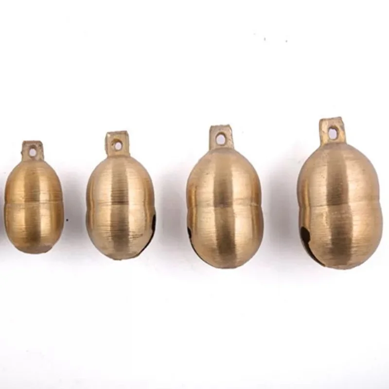 

NBB411 Golden Brass Peanut Bells Pet Singing Bells Metal Beaeds for Pet 10cs lot Various Sizes