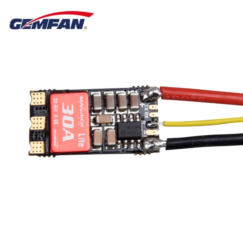 Gemfan Maverick 30A 2-6 S BLHeli 32bit бесщеточный ESC DSHOT1200 готов для беспилотная камера д/у FPV Квадрокоптер Запасная часть