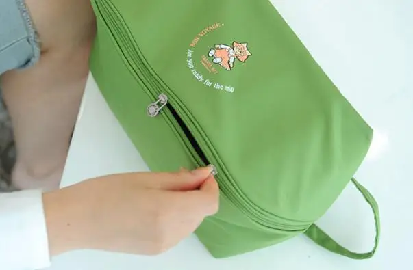 LDAJMW большая емкость дорожная сумка для хранения одежды бюстгальтеры Нижнее белье Носки Органайзер коробка домашний шкаф разделитель контейнер - Цвет: Green