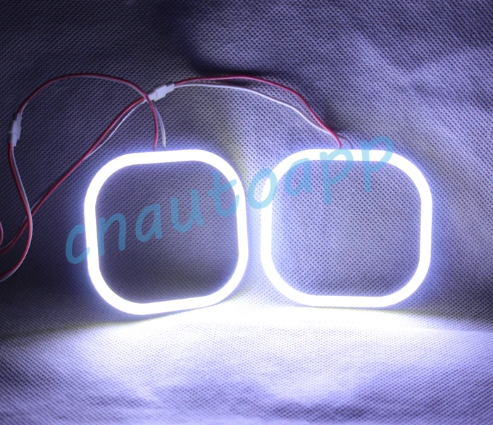 Angel Eyes COB LED Light Square Running Light DRL For Car
