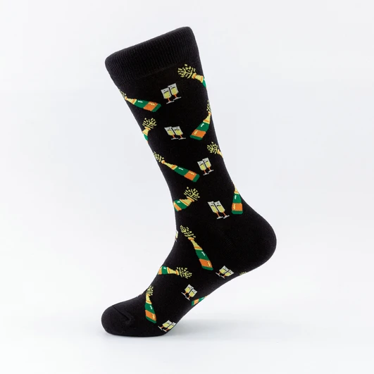 Цветные повседневные мужские хлопковые носки для скейтборда, классные забавные носки с изображением черепа, тыквы, головы совы, вечерние носки на Хэллоуин, подарки - Цвет: Y0427