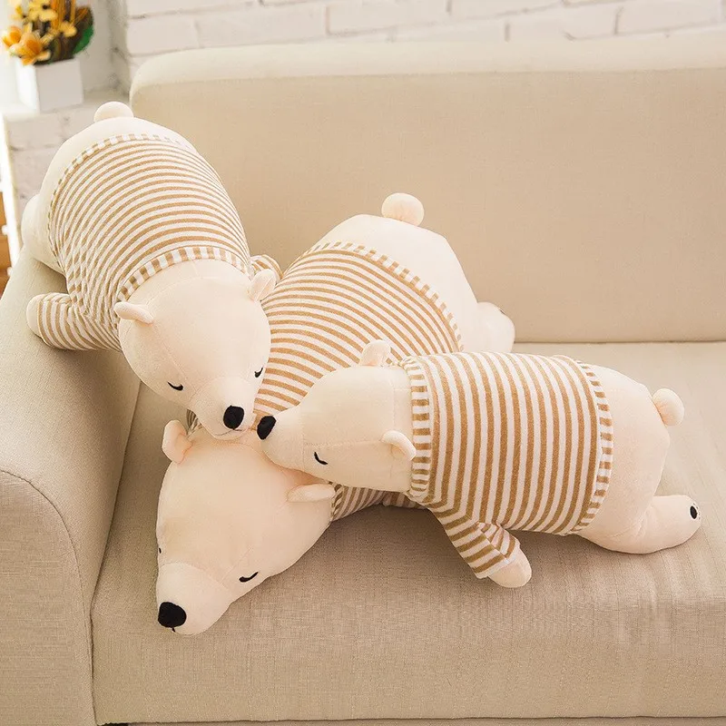 35-90 см белый коричневый белый медведь плюшевая игрушка мягкие животные кукла подарок на день Святого Валентина Подушка Медведь со съемной рубашкой
