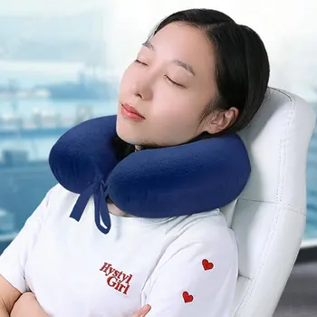 

Natural Latex U-shaped Neck Pillow Travel Cushion Neck Pillow Memory Office Driver Flight Cushion Neck Head Pillow 30*30cm