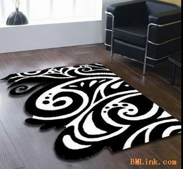 Continental Classical Black and white carpet Manual Acrylic Living room