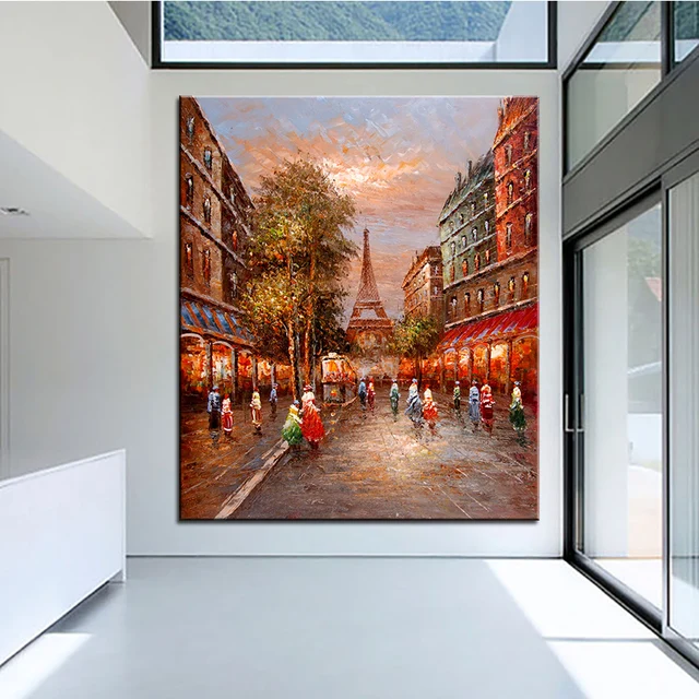 extra large wall painting of christmas home office decoration paint