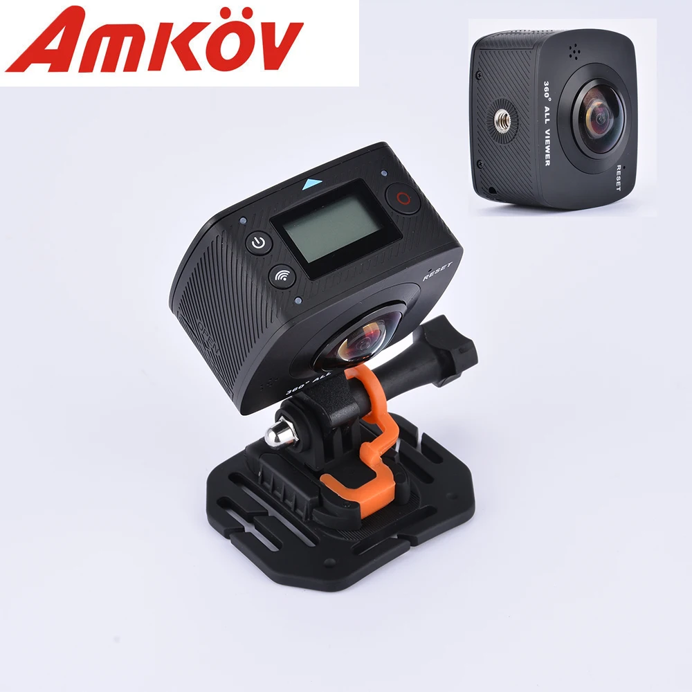 Новое поступление AMKOV AMK200S двойной объектив 360*360 градусов панорамная камера HD WiFi